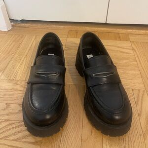 Steve Madden Leather Lug-Sole Chunky Loafers